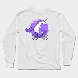 Unicorn Bicycle Long Sleeve T-Shirt